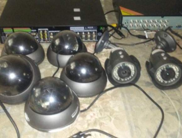 vendo lote de camara de vigilancia y DVR 