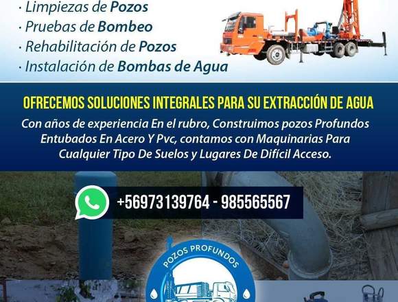 Pozos profundos, perforaciones para agua