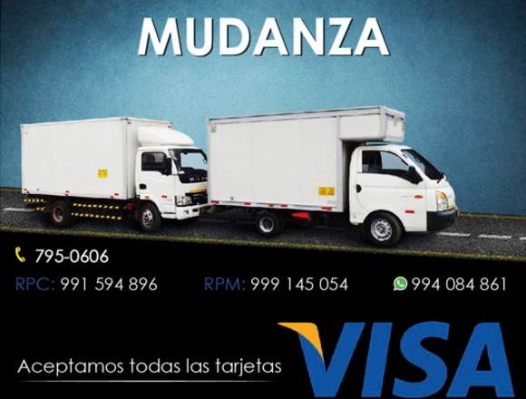 MUDANZAS EN LIMA ACEPTAMOS TARJETAS VISA