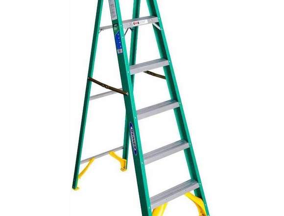 Escalera Werner Sencilla De Fibra De Vidrio 1.8 M