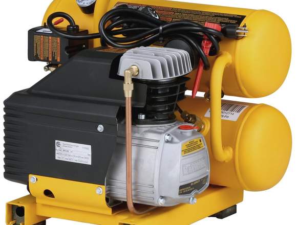 Compresor Dewalt 1.1 Hp Y 4 Gal  Con Doble Tanque