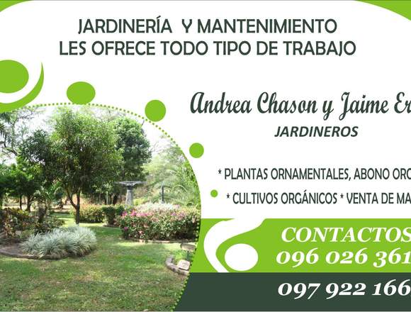 JARDINERA Y MANTENIMIENTO