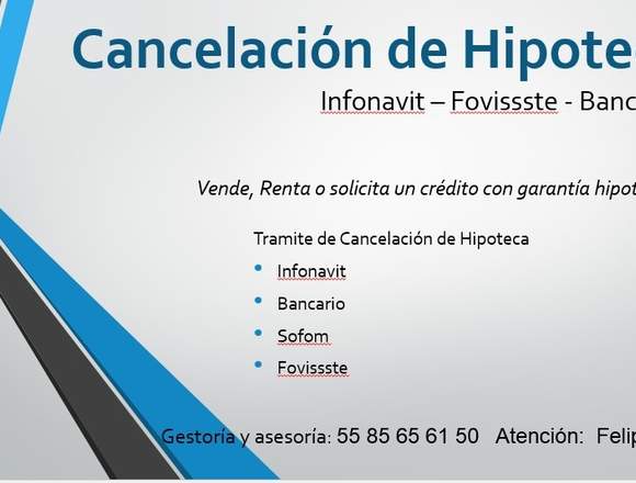 Tramite de Cancelación de Hipotecas