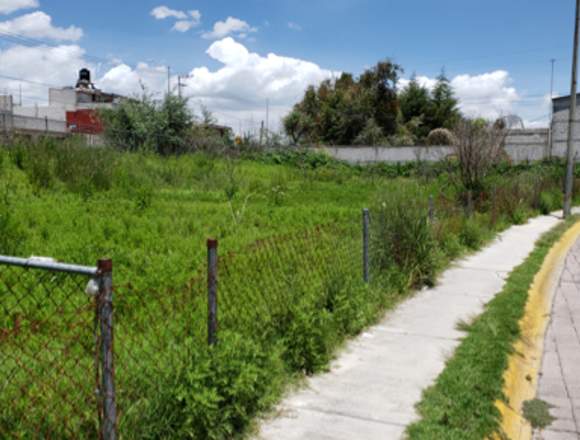 Terreno a una calle villa de jubilados del SNTE