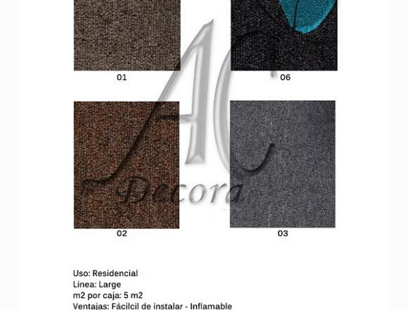 Alfombra Modular para oficinas, hoteles, salones.