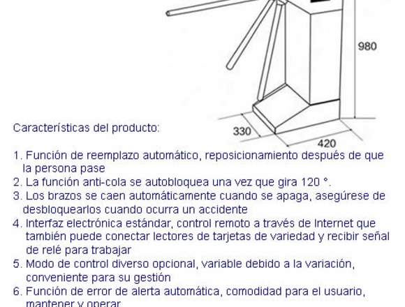 Torniquete Bi-direccional