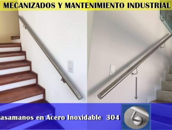 pasamanos en acero inoxidable 304 certificado 