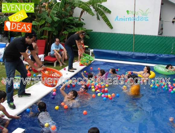 FIESTA ACUÁTICA INFANTIL Y POOL PARTY