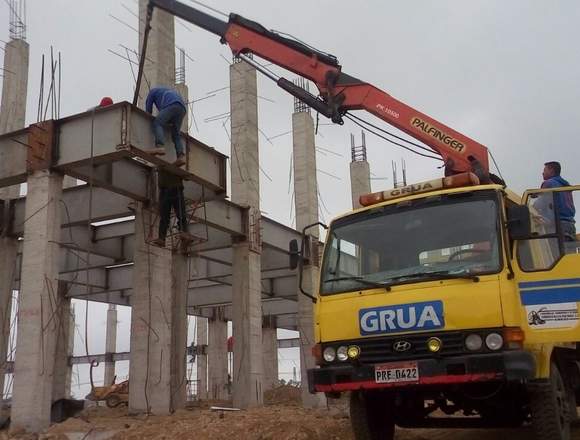 SE ALQUILA GRUA PLATAFORMA + BRAZO HIDRAULICO 