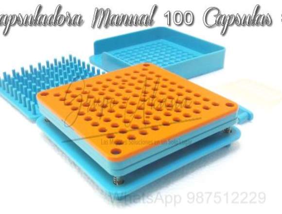 ENCAPSULADORA MANUAL 100 CAPSULAS #0