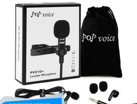 POP VOICE LAVALIER LAPEL MICROPHONE