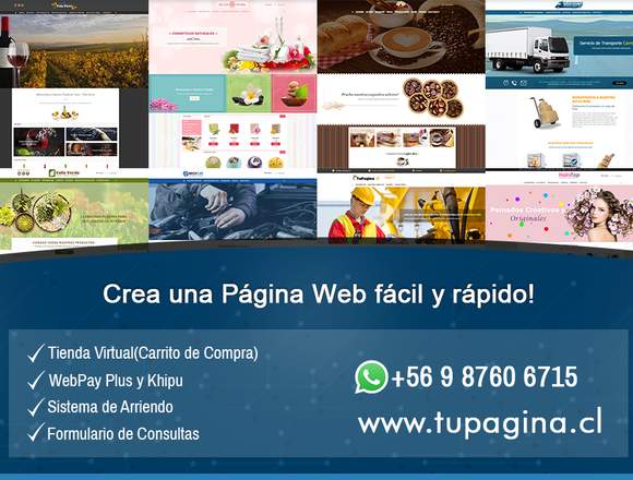TuPagina.CL - Crea tu pagina web facil y rapido