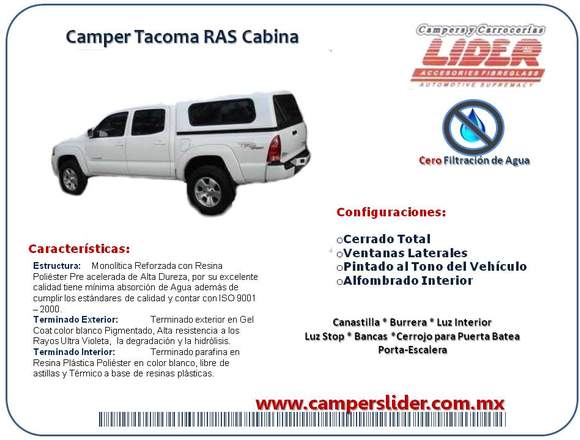 CAMPERS, COVERS Y MAS EN LIDER SILAO