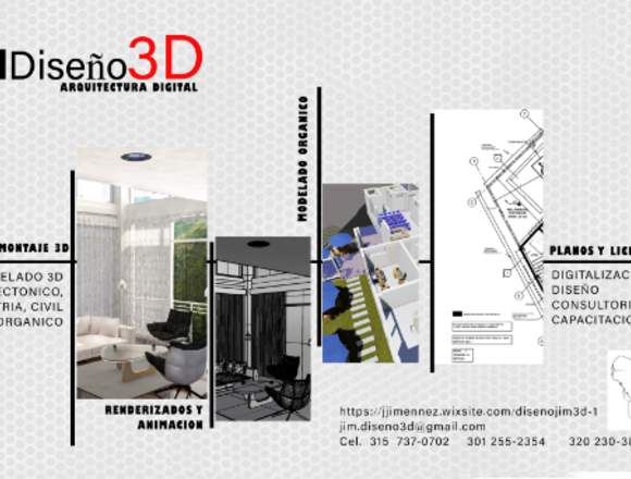 JIM Diseño 3D, DIGITALIZACION Y DISEÑO DE PLANOS