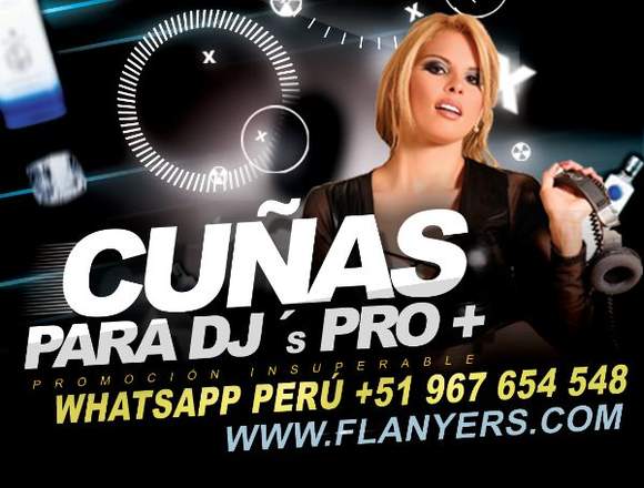 CUÑAS PROFESIONALES PARA DJ