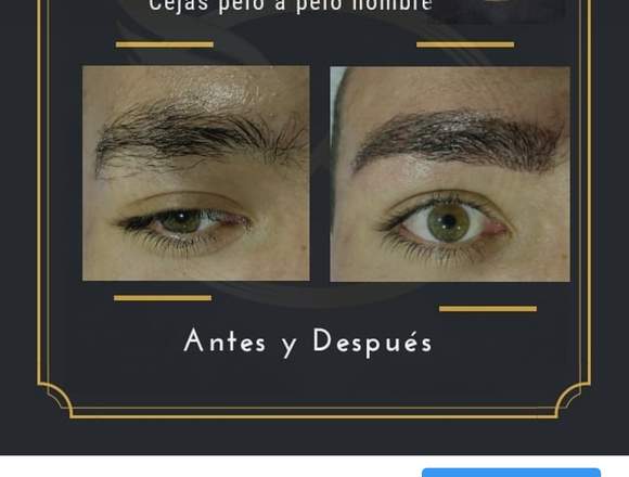 Cejas pelo a pelo natural efecto 6D