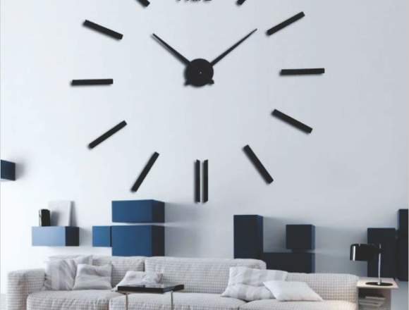 Reloj Gigante De Pared Realmente Grandes Efecto 3d