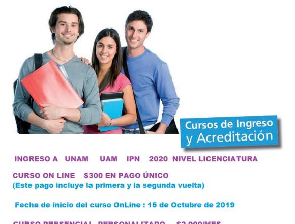 Curso de Ingreso a UNAM On Line