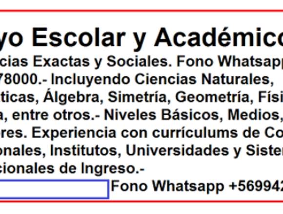 Clases para Exámenes 2do Semestre y de Admisión