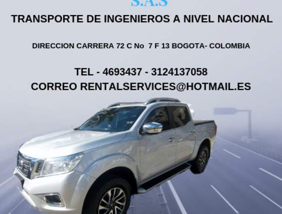 ALQUILER DE VEHICULOS 4X2 Y 4X4