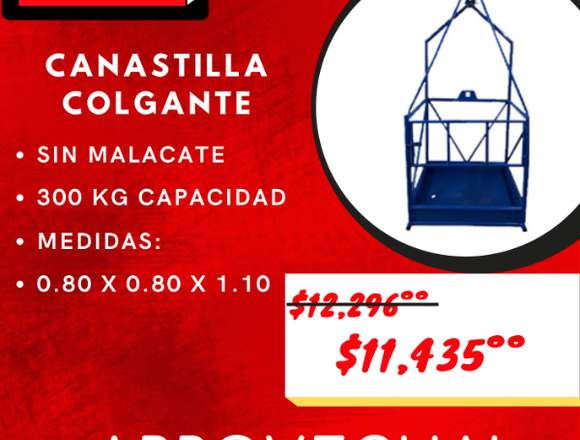 Canastilla sin malacate