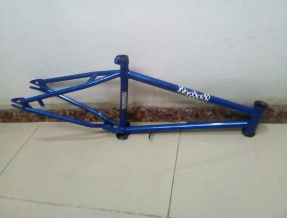 CUADRO BICICLETA BMX AZUL METALIADO r20