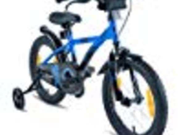 Bicicleta niño, 16". Ruedas apoyo