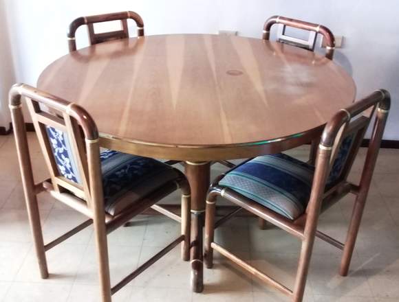 VENDO COMEDOR MADERA (GUAYACÁN) 4 PUESTOS