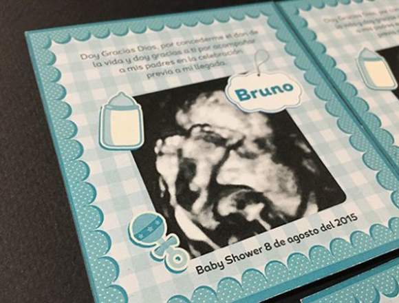 imanes para Baby Shower de 9 x7 cm valor 200 