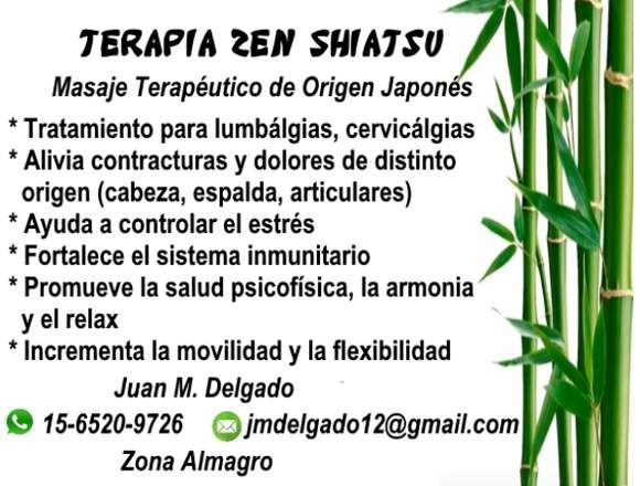 Masaje Terapéutico Zen Shiatsu