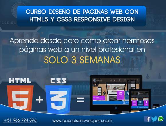 CURSO ACELERADO DISEÑO DE PAGINAS WEB 