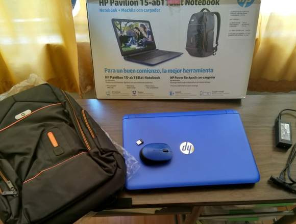 HP pavilion NB 15-ab115lat, backpack,mouse.