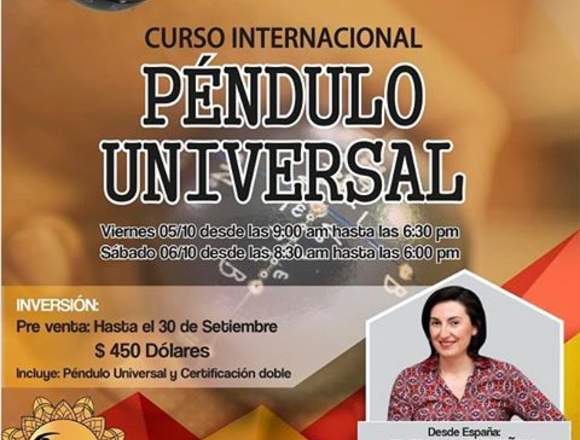 CURSO INTERNACIONAL DE PÉNDULO UNIVERSAL