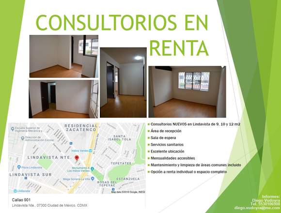 CONSULTORIOS EN RENTA