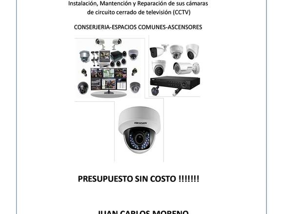 Instalación,mantenimiento,reparación cámaras CCTV