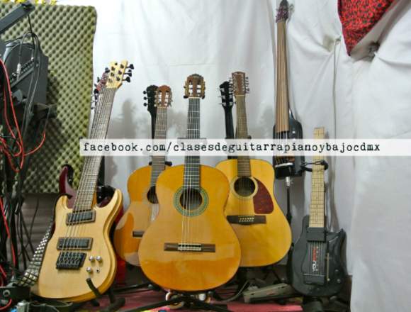 Clases de Guitarra Clasica, Electr, Piano y Bajo