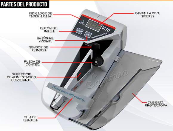 Contadora Contador Billetes Inalambrica Sup V30