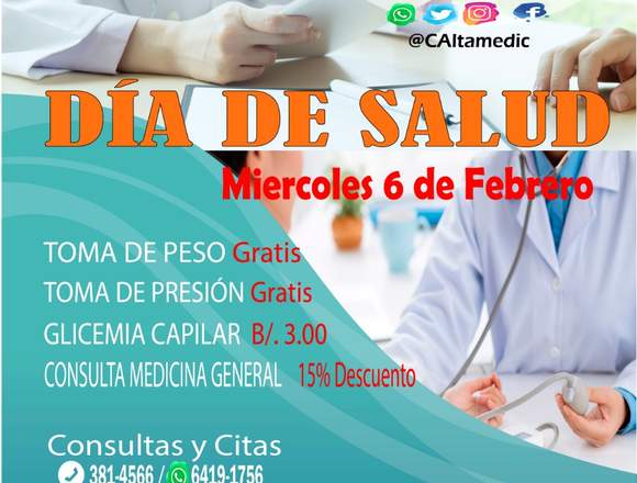 DÍA DE SALUD MIÉRCOLES 6 DE FEBRERO