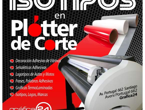 LOGOTIPOS ADHESIVOS EN PLOTER DE CORTE