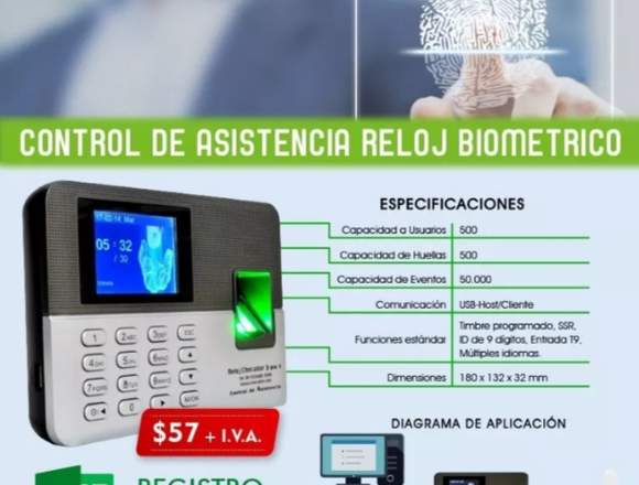 Reloj asistencia Biometrico ZKTeco Lx50 0983080310