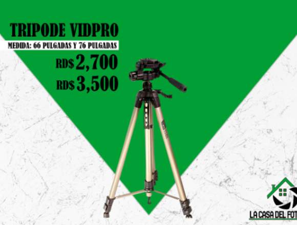 TRIPODE VIDPRO 66 Y 76 PULGADAS