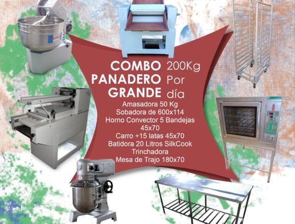 Super Pack Panadero Avanzado produce 200 kg/dia