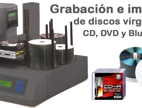 Impresión de CD, DVD, Bluray y USB Personalizadas