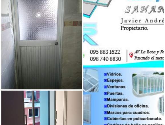 Vidrieria sanandres .  en aluminio y vidrio