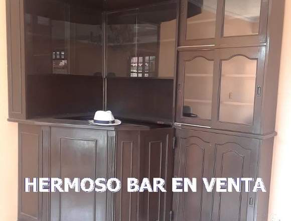 VENDO HERMOSO BAR DE MADERA MARA!