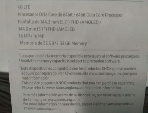 samsung A7 - 2017 en caja nuevo