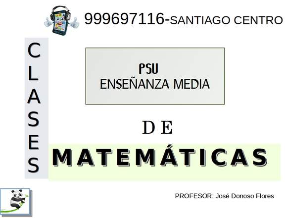 Clases de Matemáticas.