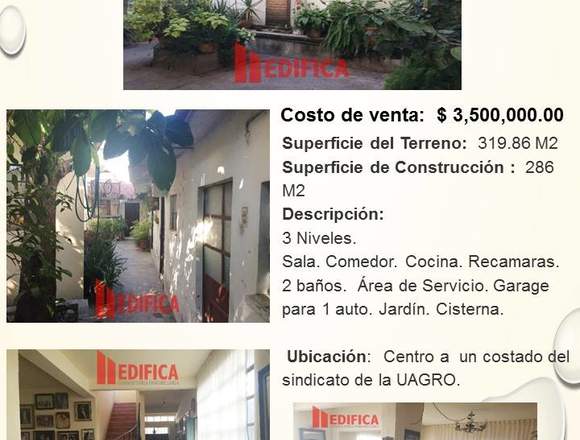 Vendo casa en el centro de Chilpancingo, Gro.
