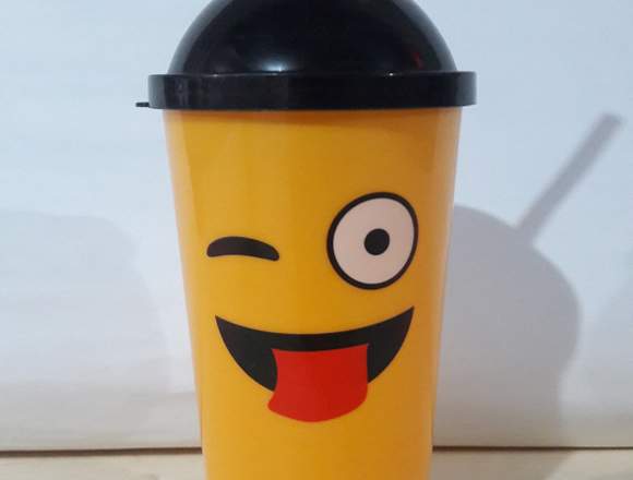 Vaso Plastico De Emojis Para Tus Fiestas 0.60 Ctvs