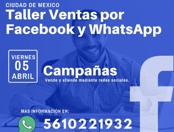 Taller Vende A Través de Facebook y WhatsApp